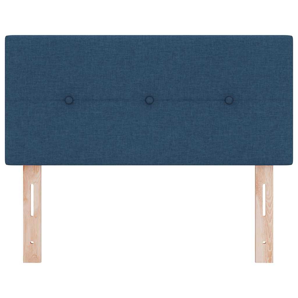 LED Headboard with LED Strip Lights Manual Blue 100 cm Fabric